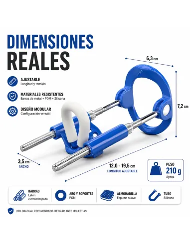 Extensor de pene standard realov talle l azul ajustable | Realov | Erectores y bombas de vacio