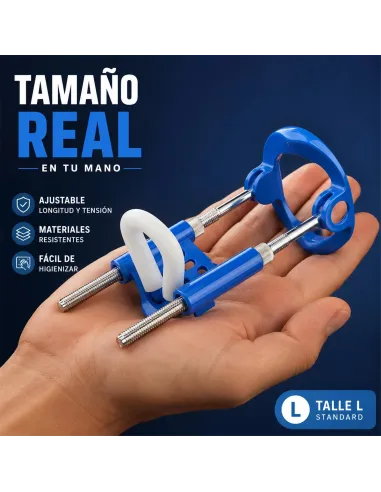 Extensor de pene standard realov talle l azul ajustable | Realov | Erectores y bombas de vacio