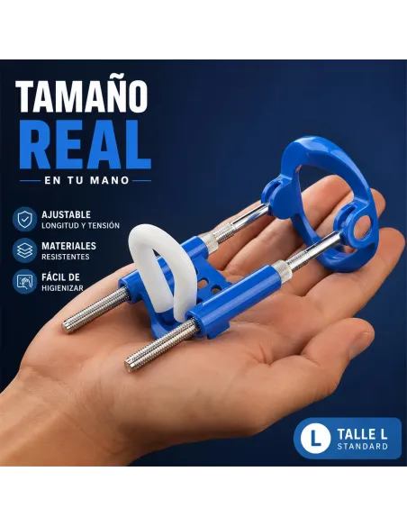 Extensor de pene standard realov talle l azul ajustable | Realov | Erectores y bombas de vacio