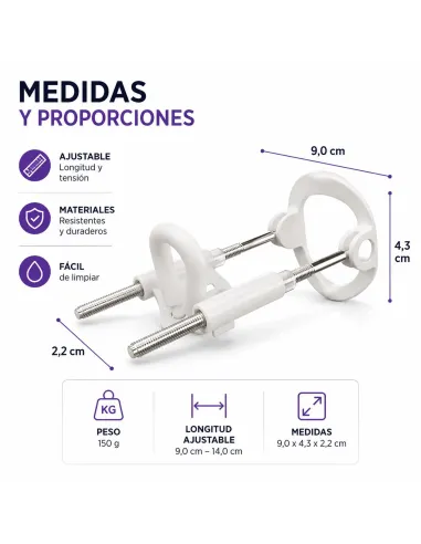 Extensor de pene standard realov talle m blanco ajustable | Realov | Fundas y extensiones