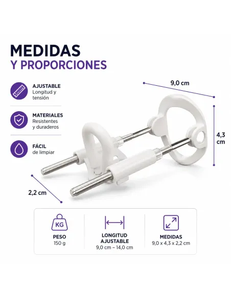 Extensor de pene standard realov talle m blanco ajustable | Realov | Fundas y extensiones