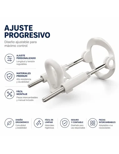 Extensor de pene standard realov talle m blanco ajustable | Realov | Fundas y extensiones