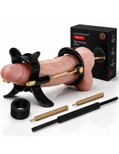 Extensor de pene hybrid realov talle m negro con correa de silicona | Realov | Fundas y extensiones