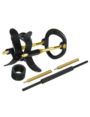 Extensor de pene hybrid realov talle m negro con correa de silicona | Realov | Fundas y extensiones
