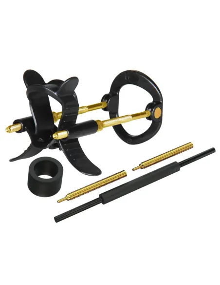 Extensor de pene hybrid realov talle m negro con correa de silicona | Realov | Fundas y extensiones