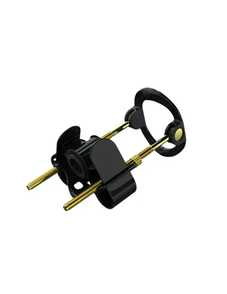 Extensor de pene hybrid realov talle m negro con correa de silicona | Realov | Fundas y extensiones