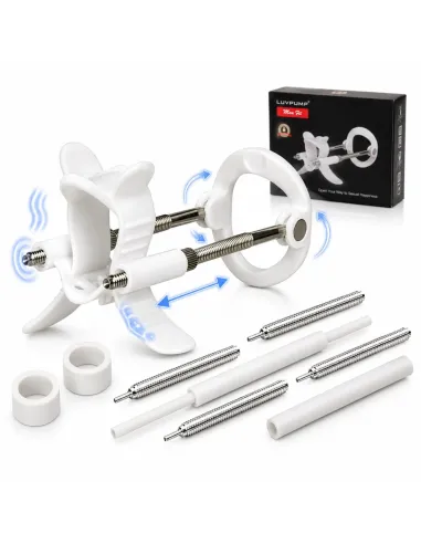 Extensor de pene luxury realov talle m blanco con kit de barras | Realov | Erectores y bombas de vacio