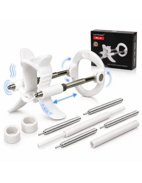Extensor de pene luxury realov talle m blanco con kit de barras | Realov | Erectores y bombas de vacio