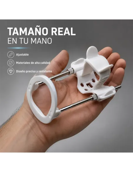 Extensor de pene luxury realov talle m blanco con kit de barras | Realov | Erectores y bombas de vacio