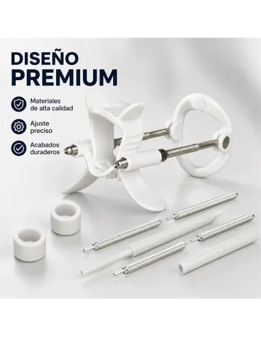 Extensor de pene luxury realov talle m blanco con kit de barras | Realov | Erectores y bombas de vacio