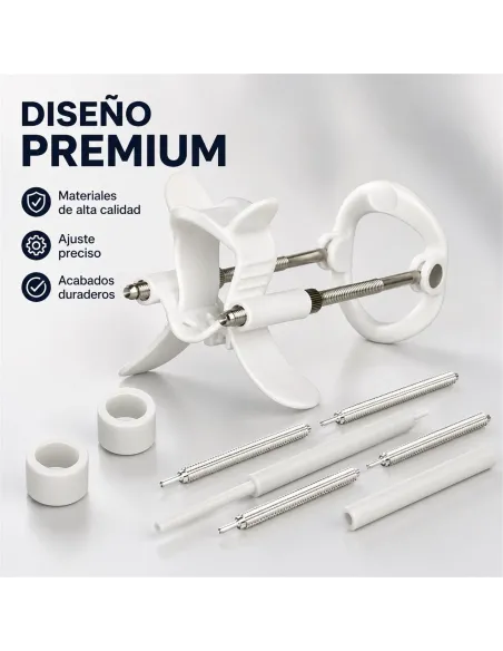 Extensor de pene luxury realov talle m blanco con kit de barras | Realov | Erectores y bombas de vacio