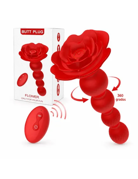 Plug anal vibrante y giratorio rosaline secwell con control remoto y app | Secwell | Vibradores
