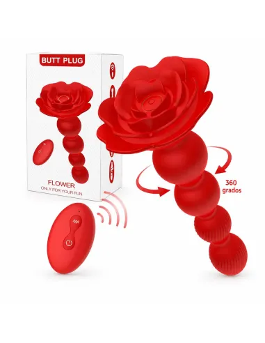 Plug anal vibrante y giratorio rosaline secwell con control remoto y app | Secwell | Vibradores