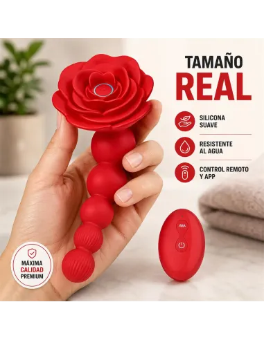 Plug anal vibrante y giratorio rosaline secwell con control remoto y app | Secwell | Vibradores