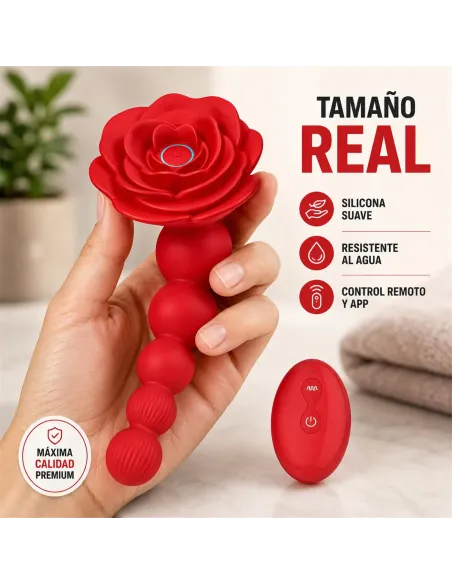 Plug anal vibrante y giratorio rosaline secwell con control remoto y app | Secwell | Vibradores