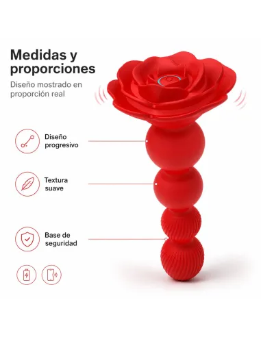 Plug anal vibrante y giratorio rosaline secwell con control remoto y app | Secwell | Vibradores