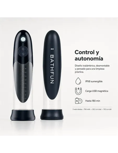 Bomba de vacío sumergible automática bathfun deepsea con display | Realov | Erectores y bombas de vacio