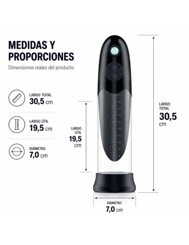 Bomba de vacío sumergible automática bathfun deepsea con display | Realov | Erectores y bombas de vacio