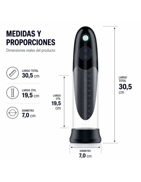 Bomba de vacío sumergible automática bathfun deepsea con display | Realov | Erectores y bombas de vacio