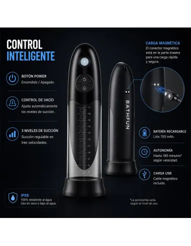 Bomba de vacío sumergible automática bathfun deepsea con display | Realov | Erectores y bombas de vacio