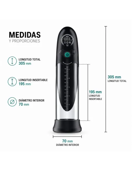 Bomba de vacío sumergible inteligente bathfun pro deepsea con manga maxfit | Realov | Erectores y bombas de vacio
