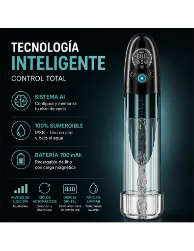 Bomba de vacío sumergible inteligente y masturbador bathfun pro deepsea | Realov | Erectores y bombas de vacio