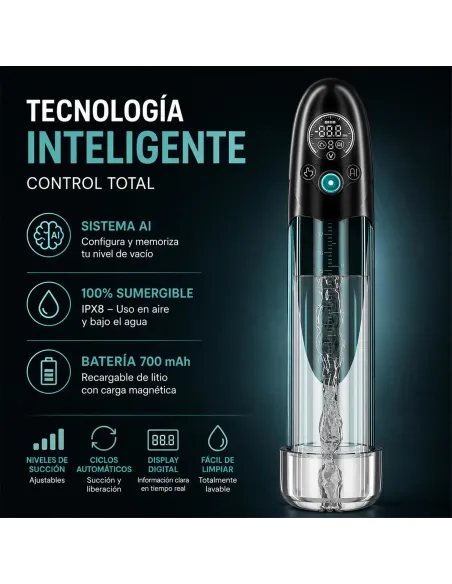 Bomba de vacío sumergible inteligente y masturbador bathfun pro deepsea | Realov | Erectores y bombas de vacio