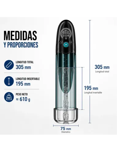 Bomba de vacío sumergible inteligente y masturbador bathfun pro deepsea | Realov | Erectores y bombas de vacio