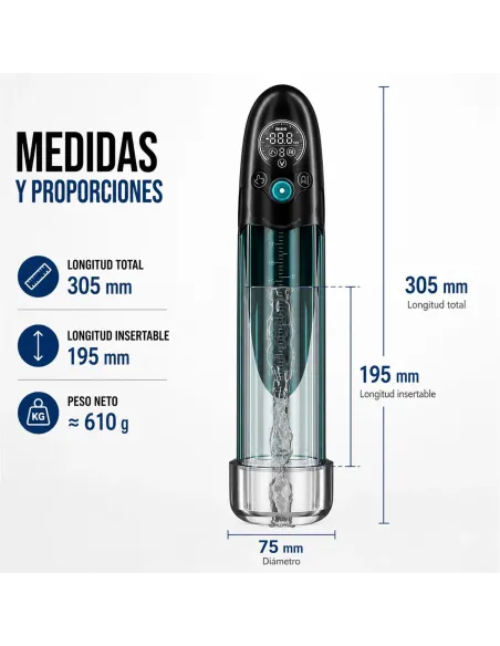 Bomba de vacío sumergible inteligente y masturbador bathfun pro deepsea | Realov | Erectores y bombas de vacio