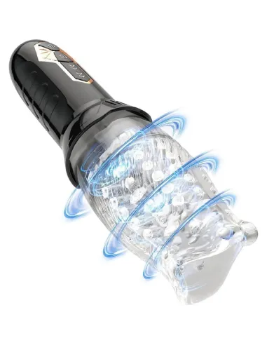 Masturbador masculino bellucci secwell con rotación 360° y 10 vibraciones | Secwell | Masturbadores