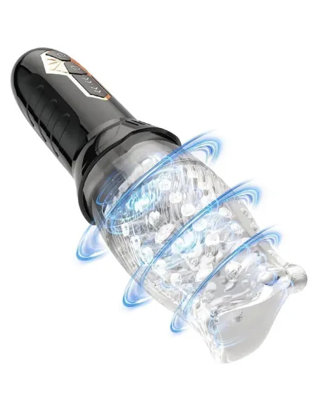 Masturbador masculino bellucci secwell con rotación 360° y 10 vibraciones | Secwell | Masturbadores