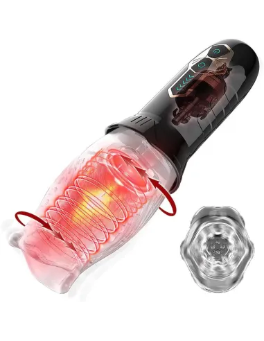 Masturbador masculino bellucci secwell con rotación 360° y 10 vibraciones | Secwell | Masturbadores