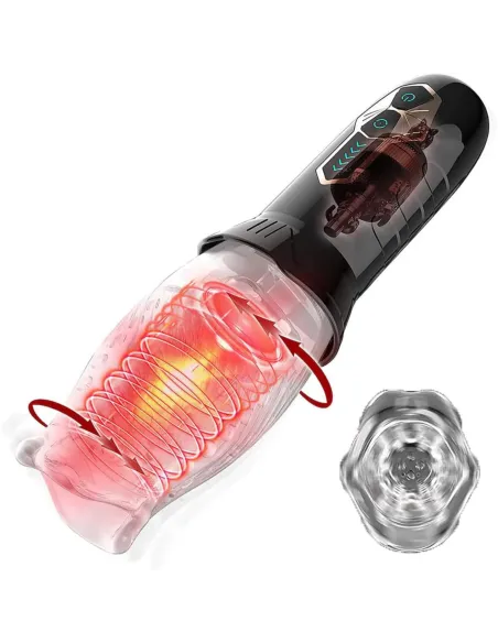 Masturbador masculino bellucci secwell con rotación 360° y 10 vibraciones | Secwell | Masturbadores