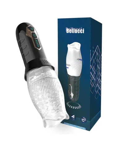 Masturbador masculino bellucci secwell con rotación 360° y 10 vibraciones | Secwell | Masturbadores