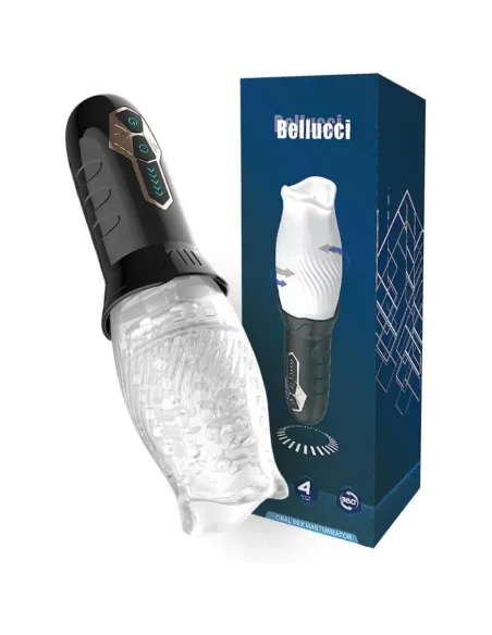 Masturbador masculino bellucci secwell con rotación 360° y 10 vibraciones | Secwell | Masturbadores