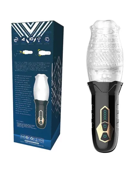 Masturbador masculino bellucci secwell con rotación 360° y 10 vibraciones | Secwell | Masturbadores