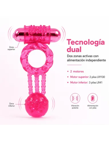 Anillo doble vibrador | Pretty love | Anillos