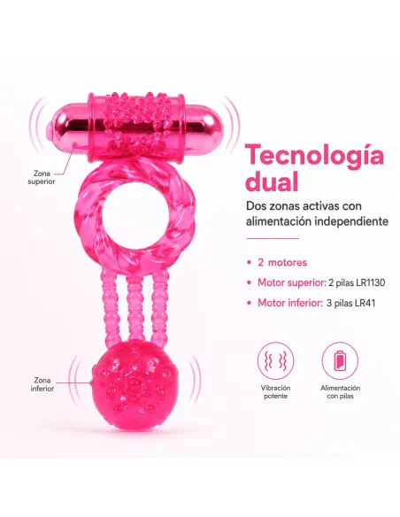 Anillo doble vibrador | Pretty love | Anillos