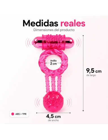 Anillo doble vibrador | Pretty love | Anillos