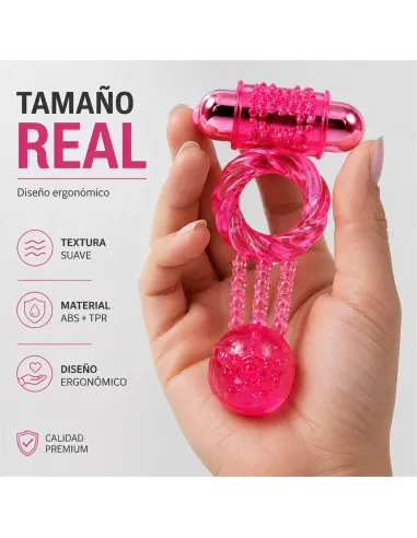Anillo doble vibrador | Pretty love | Anillos