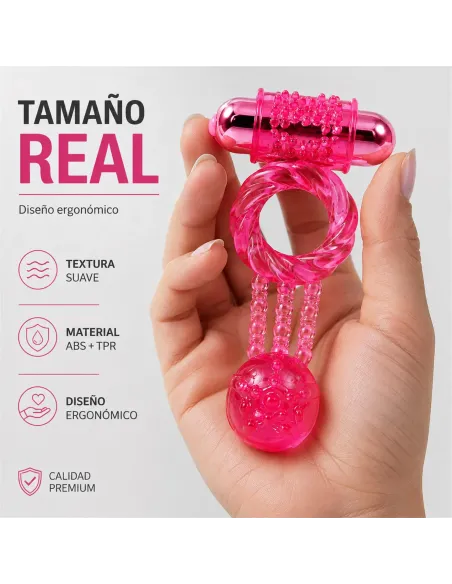 Anillo doble vibrador | Pretty love | Anillos