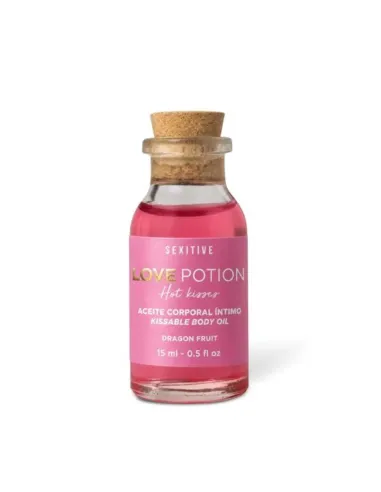 Mini aceite comestible love potion dragon fruit - 15gr | Sexitive | Comestibles