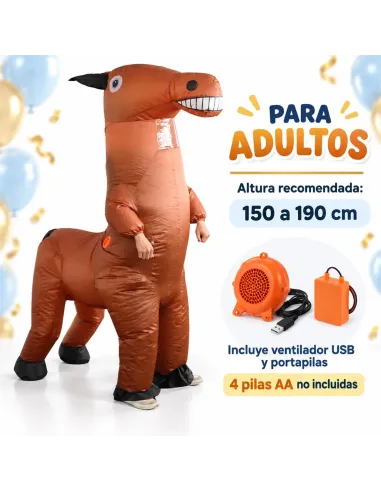 Disfraz de caballo inflable fiestas 150-190cm | Infarta toys | Disfraces para fiestas