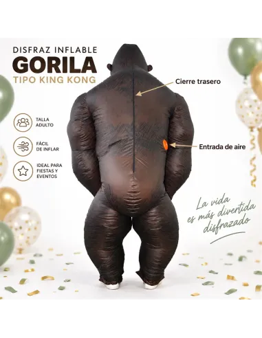 Disfraz de king kong inflable fiestas 150-190cm | Infarta toys | Disfraces para fiestas
