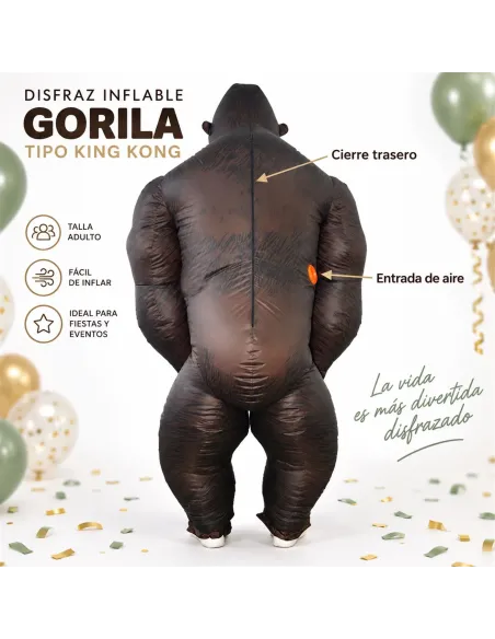 Disfraz de king kong inflable fiestas 150-190cm | Infarta toys | Disfraces para fiestas