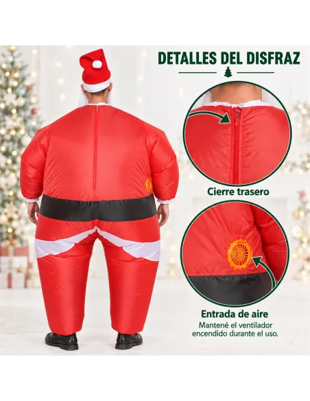 Disfraz de papa noel inflable fiestas 150-190cm | Infarta toys | Disfraces para fiestas
