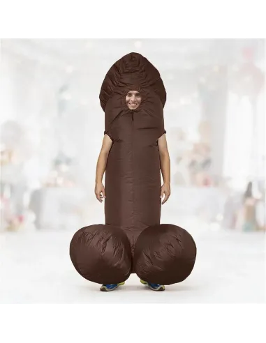 Disfraz de pene marron inflable fiestas 150-190cm | Infarta toys | Disfraces para fiestas