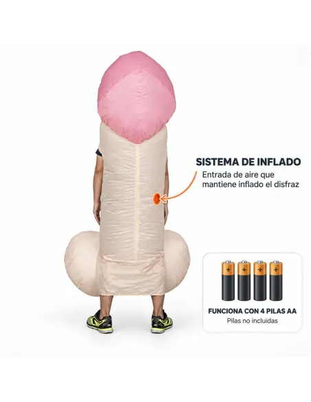 Disfraz de pene rosa inflable fiestas 150-190cm | Infarta toys | Disfraces para fiestas