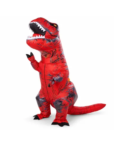 Disfraz de t-rex rojo inflable fiestas 150-190cm | Infarta toys | Disfraces para fiestas