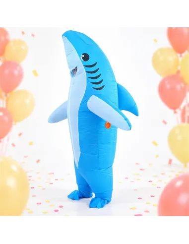 Disfraz de tiburon azul inflable fiestas 150-190cm | Infarta toys | Disfraces para fiestas
